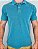 Camisa Polo Masculina Estonada Piquet Algodão Turquesa - Imagem 1
