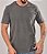 Camiseta Masculina Estonada Lisa Algodão Cinza Chumbo - Imagem 3
