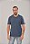 Camiseta Masculina Estonada Lisa Algodão Azul Jeans - Imagem 2