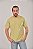 Camiseta Masculina Estonada Lisa Algodão Bege - Imagem 2