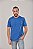 Camiseta Masculina Estonada Lisa Algodão Azul Royal - Imagem 2