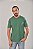 Camiseta Masculina Estonada Lisa Algodão Verde - Imagem 2