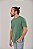Camiseta Masculina Estonada Lisa Algodão Verde - Imagem 4