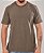Camiseta Masculina Estonada Lisa Algodão Marrom - Imagem 3