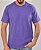 Camiseta Masculina Estonada Lisa Algodão Lilás - Imagem 3