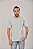 Camiseta Masculina Estonada Lisa Algodão Off White - Imagem 2