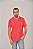 Camiseta Masculina Estonada Lisa Algodão Salmão - Imagem 2
