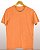 Camiseta Masculina Estonada Lisa Algodão Laranja - Imagem 1