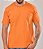 Camiseta Masculina Estonada Lisa Algodão Laranja - Imagem 3