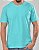 Camiseta Masculina Estonada Lisa Algodão Azul Celeste - Imagem 3
