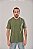Camiseta Masculina Estonada Lisa Algodão Oliva - Imagem 2