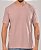Camiseta Masculina Estonada Lisa Algodão Rosé - Imagem 3
