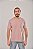 Camiseta Masculina Estonada Lisa Algodão Rosé - Imagem 2