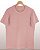 Camiseta Masculina Estonada Lisa Algodão Rosé - Imagem 1
