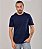 Camiseta Masculina Pré-encolhida Lisa Algodão Marinho - Imagem 2