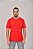 Camiseta Masculina Pré-encolhida Lisa Algodão Vermelha - Imagem 2