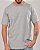 Camiseta Masculina Pré-encolhida Lisa Algodão Mescla - Imagem 3