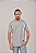 Camiseta Masculina Pré-encolhida Lisa Algodão Mescla - Imagem 2