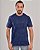 Camiseta Masculina Marmorizada Lisa Algodão Marinho - Imagem 2