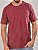 Camiseta Masculina Marmorizada Lisa Algodão Vinho - Imagem 3