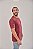Camiseta Masculina Marmorizada Lisa Algodão Vinho - Imagem 4