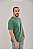 Camiseta Masculina Marmorizada Lisa Algodão Musgo - Imagem 4