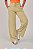 Calça Feminina Pantalona Estonada M/Malha Palha - Imagem 1