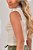Cropped Gola Alta Feminina Ribana Estonada Off White - Imagem 3