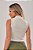 Cropped Gola Alta Feminina Ribana Estonada Off White - Imagem 5