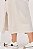 Vestido Midi Fenda Estonado M/Malha Algodão Off White - Imagem 5
