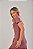 Vestido Midi Fenda Estonado M/Malha Algodão Vinho - Imagem 8