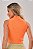 Cropped Gola Alta Feminina Ribana Estonada Laranja - Imagem 3