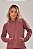 Blusa Feminina Capuz Moletom Estonado Algodão Vinho - Imagem 1