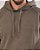 Blusa Masculina Capuz Moletom Estonado Algodão Marrom - Imagem 2