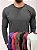 Camiseta Manga Longa Masculina Estonada Lisa Cores - Imagem 1