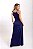 Vestido Longo Alça Marmorizado M/Malha Algodão Marinho - Imagem 2