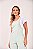 Jardineira Feminina Estonada M/Malha Algodão Off White - Imagem 2