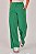 Calça Feminina Pantalona Estonada M/Malha Verde - Imagem 1