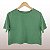 Cropped Camiseta Feminina Estonada Lisa Verde - Imagem 1