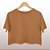 Cropped Camiseta Feminina Estonada Lisa Telha - Imagem 1