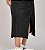 Vestido Midi Fenda Marmorizado M/Malha Algodão Preto - Imagem 3