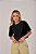 Cropped Camiseta Feminina Pré-Encolhida Lisa Preta - Imagem 2