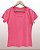 Camiseta Feminina Estonada lisa Algodão Rosé - Imagem 1