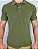 Camisa Polo Masculina Estonada Piquet Algodão Oliva - Imagem 1