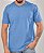 Camiseta Masculina Estonada Lisa Algodão Azul Maya - Imagem 2