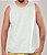 Regata Masculina Estonada lisa Algodão Off White - Imagem 2