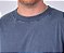 Camiseta Oversized Masculina Estonada Malha Azul Jeans - Imagem 4