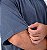 Camiseta Oversized Masculina Estonada Malha Azul Jeans - Imagem 5