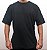 Camiseta Oversized Masculina Pré-Encolhida Malha Preta - Imagem 3