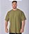 Camiseta Oversized Masculina Estonada Malha Oliva - Imagem 1